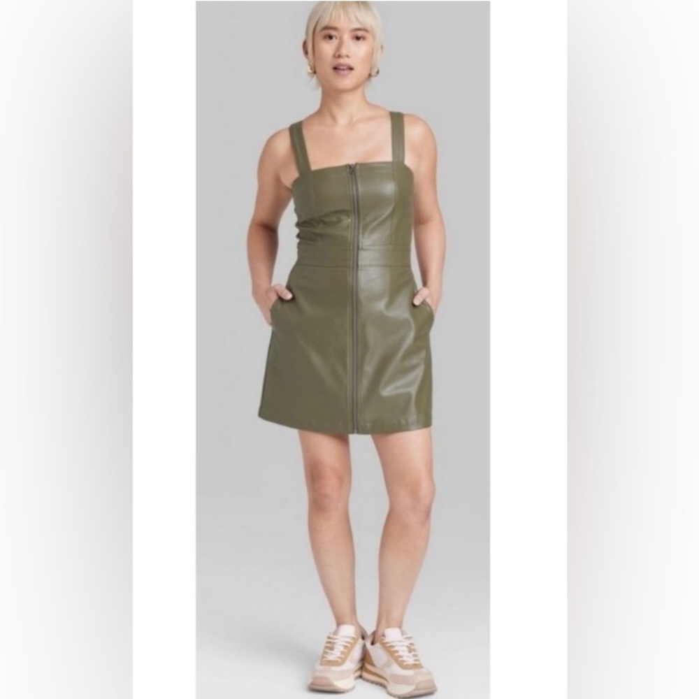 NEW Wild Fable Faux Leather‎ Dress. Large